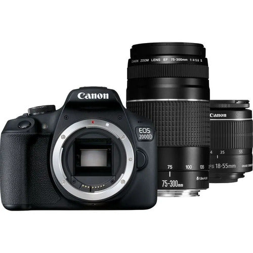 Buy Canon EOS 2000D Body with (EF-S 18-55mm IS II) + EF 75-300 f4-5.6 III