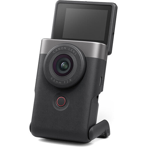 Canon PowerShot V10 Vlog Digital Camera with Tripod Grip Kit (Silver) in UK