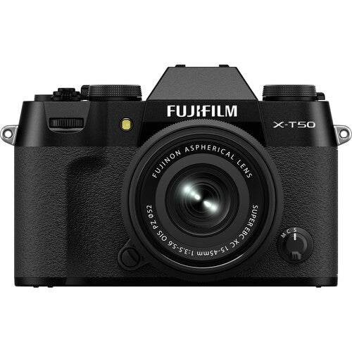 Fujifilm X-T50 Mirrorless Camera with XC 15-45mm F/3.5-5.6 Lens (Black) UK
