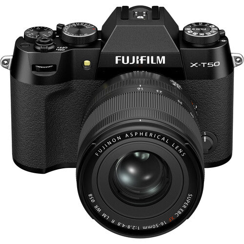 Online Fujifilm X-T50 Mirrorless Camera with XF 16-50mm F/2.8-4.8 Lens (Black)