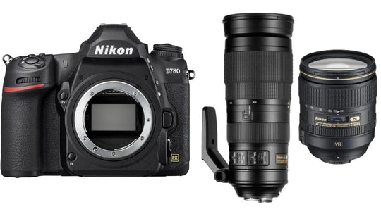 Buy Nikon D780 DSLR Camera With 24-120mm + 200-500mm F5.6E ED VR Camera Lens