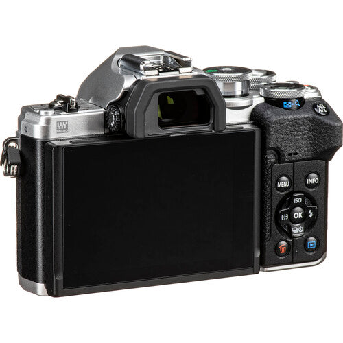 Olympus OM-D E-M10 Mark IV Kit with (14-42mm EZ) (40-150mm) Silver uk price

