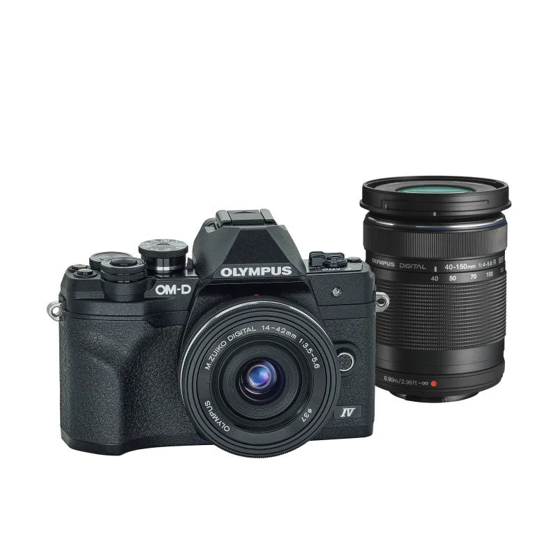 Buy Olympus OM-D E-M10 Mark IV Kit (14-42mm EZ) (40-150mm) Black