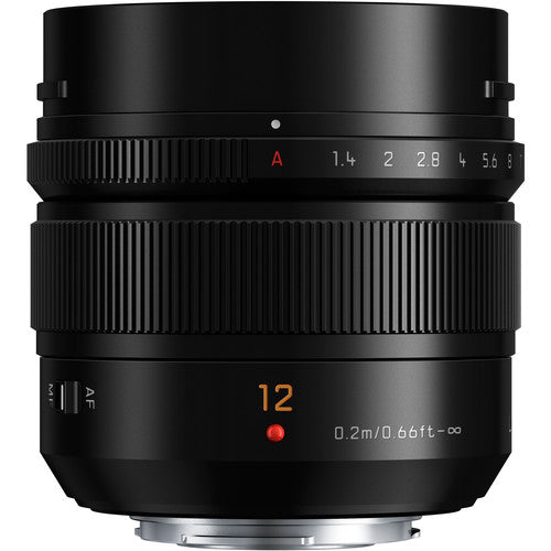 Panasonic Leica DG Summilux 12mm F1.4 ASPH Camera Lens (Black) in UK